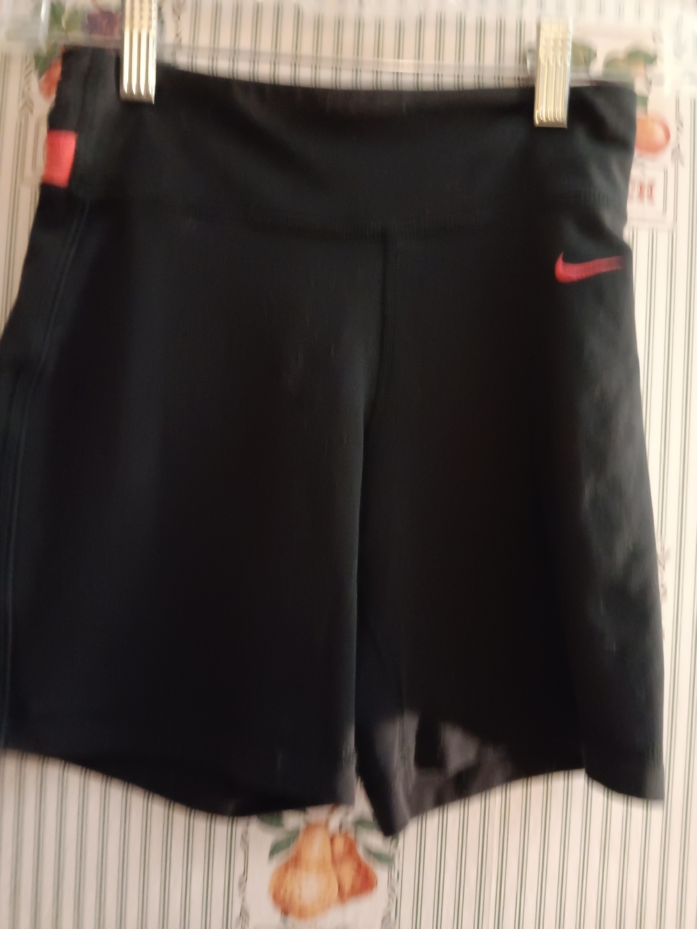 Nike Black Shorts with Red Swoosh